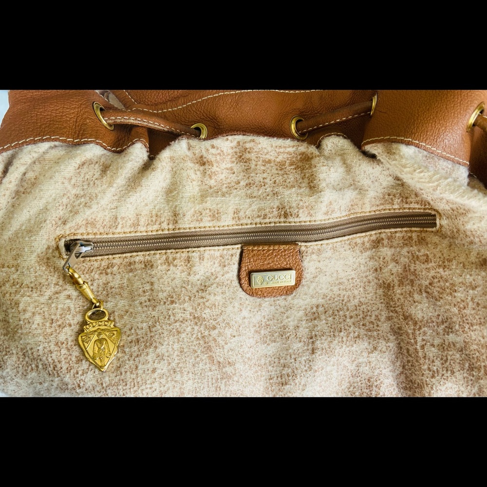 Gucci Suede Leather Caramel Backpack - Picture 11 of 12